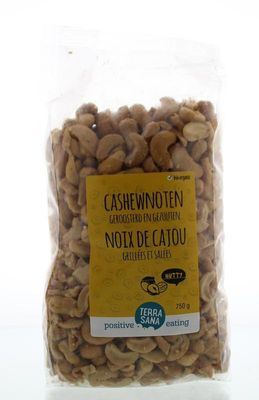Cashewnoten geroosterd met zout bio