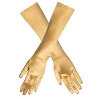Handschoenen lang goud Monte Carlo - thumbnail