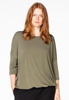 Yoek Tunic wide balloon | Groen | Maat 54/56