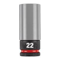 Milwaukee SHOCKWAVE 1/2 Slagmoerdop met sleeve HEX 22 mm - 4932493374