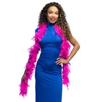 Carnaval verkleed boa met veren - fuchsia roze - 180 cm - 50 gram - Glitter and Glamour Carnaval verkleed boa met veren - fuchsia roze - 180 cm - 50 gram - Glitter and Glamour