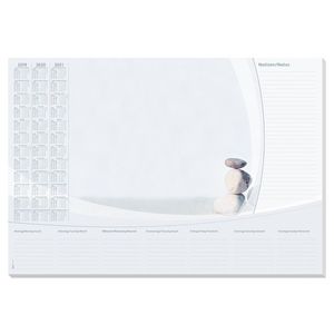 Bureau onderlegger papier 41 x 59,5 cm met kalender 30 vellen