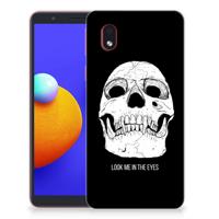 Silicone Back Case Samsung Galaxy A01 Core Skull Eyes