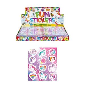 Uitdeelcadeautjes - Fun Stickers - Model: Unicorn in Display (120