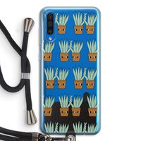 Sansevieria: Samsung Galaxy A50 Transparant Hoesje met koord