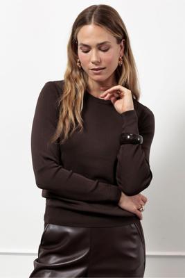 Studio Anneloes Lana Pullover Trui 8700 Espresso