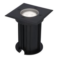 Ramsay LED Grondspot Vierkant - Dimbaar - GU10 - 6500K daglicht wit - 4 Watt 345 Lumen - Tuinspot - Zwart - IP67 waterdicht - Overrijdbaar voor de Oprit, Tuin en Terras