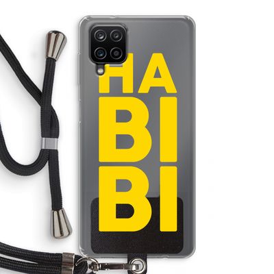 Habibi Majorelle : Samsung Galaxy A12 Transparant Hoesje met koord