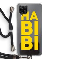 Habibi Majorelle : Samsung Galaxy A12 Transparant Hoesje met koord