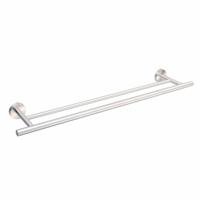 Handdoekrek met stang DKD Home Decor 70 x 13,5 x 5,3 cm Zilverkleurig Roestvrij staal