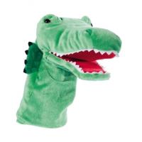 Heunec Handpop krokodil - groen - 33 cm - pluche -dieren poppenkastpop Heunec Handpop krokodil - groen - 33 cm - pluche -dieren poppenkastpop