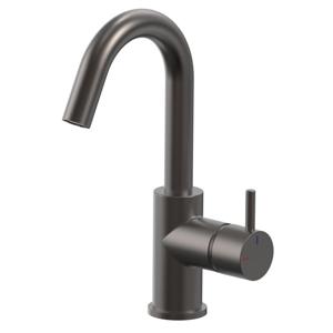 Wastafelkraan Xenz Duero | Opbouw | Mengkraan | Hoog model | Grafiet PVD