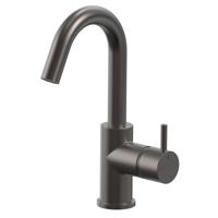 Wastafelkraan Xenz Duero | Opbouw | Mengkraan | Hoog model | Grafiet PVD