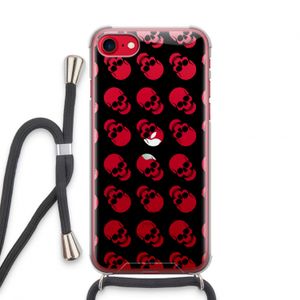 Musketon Skulls: iPhone SE 2020 Transparant Hoesje met koord