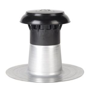 Burgerhout BM Vent 3000 Aluminium dakontluchting enkelwandig met kunststof kap 150 160 mm 454015