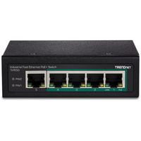 Trendnet TI-PE50 netwerk-switch Unmanaged Fast Ethernet (10/100) Power over Ethernet (PoE) Zwart - thumbnail