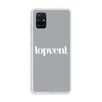 Topvent Grijs Wit: Galaxy A51 4G Transparant Hoesje