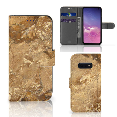 Samsung Galaxy S10e | Bookcase | Marmer Creme | Portemonnee hoesje