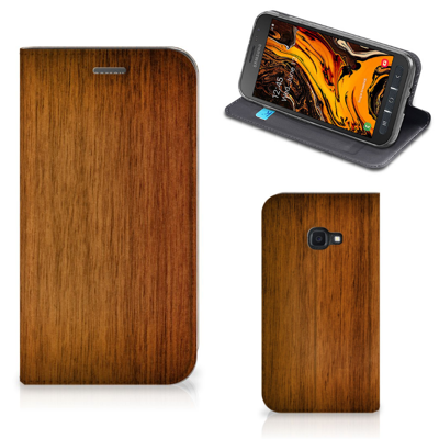 Samsung Galaxy Xcover 4s Book | Wallet Case | Donker Hout