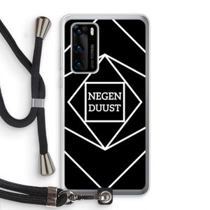 Negenduust geometrisch: Huawei P40 Transparant Hoesje met koord