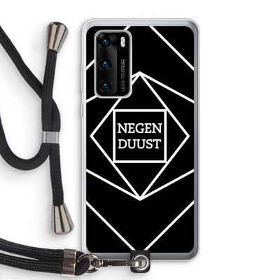 Negenduust geometrisch: Huawei P40 Transparant Hoesje met koord