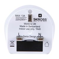 Skross SKR1500225E Travel Adapter World-to-uk Earthed Skross SKR1500225E Travel Adapter World-to-uk Earthed