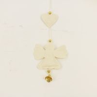 Hanger Ornament Hartje + Engeltje Goud - Set van 5