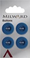 Milward Knoop Donkerblauw Mat 17mm (4 stuks)