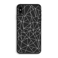 Geometrische lijnen wit: iPhone XS Biologisch afbreekbaar hoesje