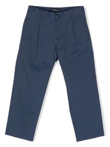 Emporio Armani Kids Straight chino - Blauw