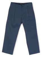 Emporio Armani Kids pantalon chino à coupe droite - Bleu - thumbnail