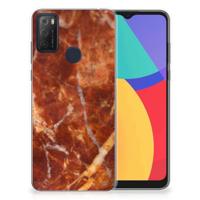 Alcatel 1S (2021) | TPU | Siliconen hoesje | Marmer Bruin