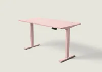 Desktronic HomePro bureau Zachtroze / Zachtroze / 160x80 cm