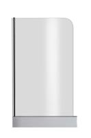 Badwand Xenz Go! | 155x76 cm | Omkeerbaar | Chroom beslag