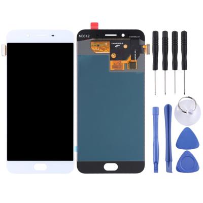 LCD-scherm en digitizer volledige montage voor OPPO R9s (wit)