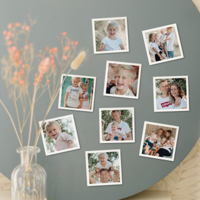 Foto magneten - 7x7 cm - 9 stuks