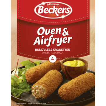 Beckers Oven & Airfryer Rundvlees Kroketten 4 x 80 g bij Jumbo