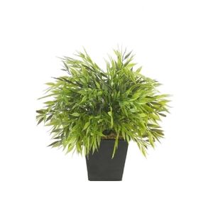 Kunstplant bamboe mix groen in pot 25 cm