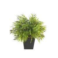 Kunstplant bamboe mix groen in pot 25 cm - thumbnail