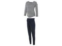 esmara Dames zwangerschapspyjama (S (36/38), Donkerblauw/gestreept)
