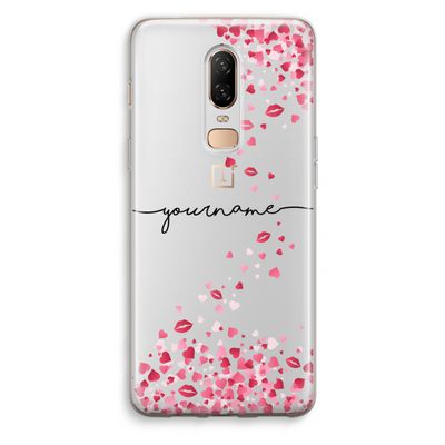 Hartjes en kusjes: OnePlus 6 Transparant Hoesje