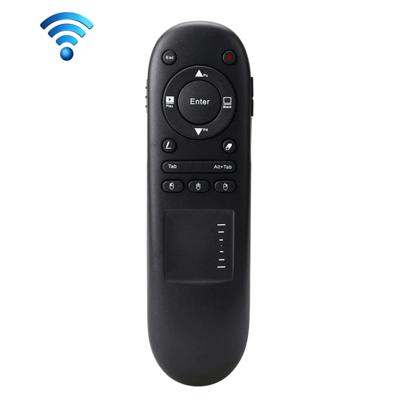 Viboton 504T draadloze 2.4GHz PowerPoint presenter / afstandsbediening / laserpen met touchpad Air Mouse voor PC Laptop Notebook (zwart)