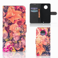 Motorola Moto G6 Plus Hoesje Bosje Bloemen - thumbnail