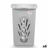 Wasmand Stefanplast Grijs Plastic 50 L 37 x 56 x 39 cm (6 Stuks)