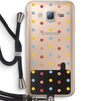 Bollen: Samsung Galaxy J3 (2016) Transparant Hoesje met koord