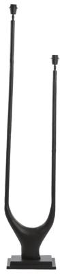 Light & Living Vloerlamp 'Gavi' 2-Lamps, kleur Mat Zwart (excl. kap)