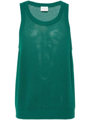 Drôle De Monsieur débardeur en maille ajourée - Vert
