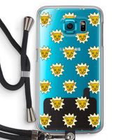Leeuwenkoppen: Samsung Galaxy S6 Transparant Hoesje met koord