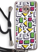 8-bit N°4: Motorola Moto G6 Transparant Hoesje met koord