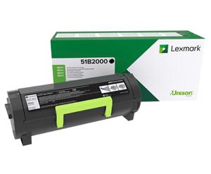 Lexmark Tonercassette (recycling) MS317 MS417 MS517 MS617 MX317 MX417 MX517 MX617 Origineel Zwart 2500 bladzijden 51B2000